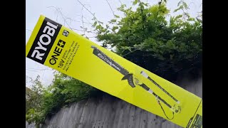 Ryobi Pole Hedge Trimmer One [upl. by Asirehc]