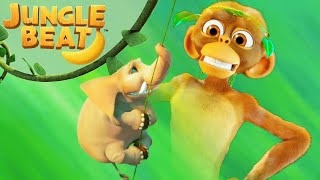 Swinging Montage  Queen of the Swingers  Jungle Beat  Munki and Trunk  Kids Cartoon 2024 [upl. by Ramhaj]