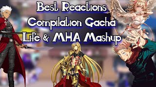 Mobiks Best Reactions Compilation  Gacha Life amp MHA Mashup [upl. by Lamprey]