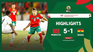 Morocco 🆚 Ghana  Highlights  TotalEnergiesAFCONU23  MD2 Group A [upl. by Mallis]