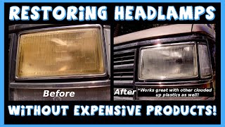 Easily Restore Old Cloudy Yellow Headlights Simplest Method [upl. by Leynwad]