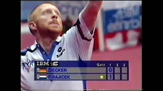 Essen 1995 3R Krajicek vs Becker [upl. by Sillert]