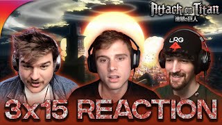 Attack On Titan 3x15 Reaction quotDescentquot  First Time Watching [upl. by Yggep]