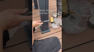 Quick Setup of AlunoTec Pergola👍🏻 alunotecpergola diypergola pergolacover [upl. by Learrsi]