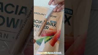 Does it work  Mountainor Facial Wax Powder My honest review with result hairremoval facewax wax [upl. by Massey180]