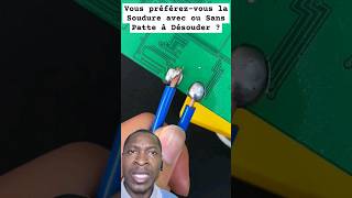 Vous préférezvous la Soudure avec ou Sans Pâte à Désouder solderwire solderingwire soldering [upl. by Barraza521]