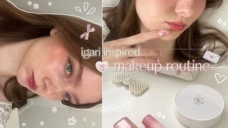 igari inspired makeup routine 🐇🍥₊˚⊹♡ natural japanese makeup look🩰💭₊˚ෆ [upl. by Ynffit]