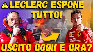 ⚠️ LECLERC ESPONE LA VERITÀ SU FERRARI E VASSEUR 💥 [upl. by Aihsetal]