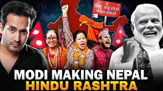 Indias GENIUS Plan to Make NEPAL a HINDU RASHTRA [upl. by Ocirne]