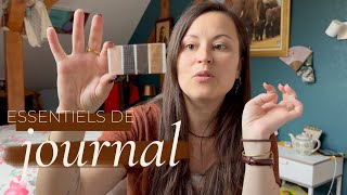 Les essentiels de papeterie pour tenir un journal  minute estivale [upl. by Alfie]