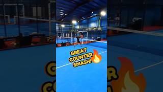 PADEL COUNTER SMASH 🔥 padel padelpov padelmoments povsports [upl. by Ahseinod145]