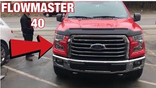 2016 Ford F150 50 V8 DUAL exhaust w 40 Series Flowmaster [upl. by Jeane852]