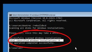 Fix Total Identified Windows Installations 0 In GPT or UEFI [upl. by Joacima564]