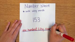 Number Name and Base Ten Numerals [upl. by Ainek]