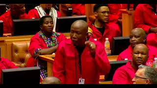 Julius Malema Angryy at FW DE KLERK  MUST WATCH [upl. by Eilsew]