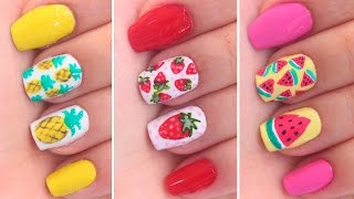 3 UNHAS DECORADAS DE FRUTAS PARA O VERÃO  Jana Taffarel [upl. by Nazus623]