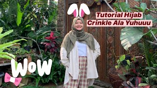 Tutorial Hijab crinkle tersimpel [upl. by Costanzia]