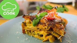 REZEPT Die BESTE vegetarische Lasagne  Gemüselasagne 😍 [upl. by Nered]