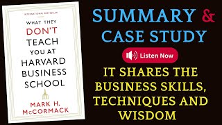 What They Dont Teach You at Harvard Business School Summary  AudioBook booktube [upl. by Arutnev316]