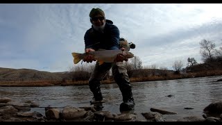 Big Ranch Big Fish November Fly Fishing in Wyoming [upl. by Sharron631]