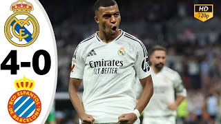 Real Madrid vs Espanyol 40  All Goals amp Highlights  2024 [upl. by Kellyann]