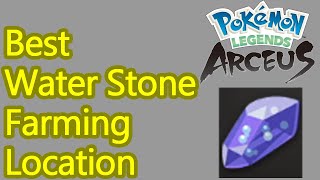 Pokemon Legends Arceus water stone locations guide  best farming spots [upl. by Eimile316]