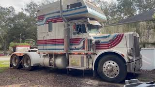 15 Years In A Barn The Ride Home  1982 Peterbilt 359 Pace Truck Rare LivLab Sleeper One Owner [upl. by Adiazteb706]