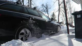 Mercedes W212  Snow Test [upl. by Weisbrodt]