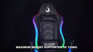 CADEIRA GAMER BLACK  Z6 RGB  RISE MODE  RMCG06BKRGB [upl. by Chemush]