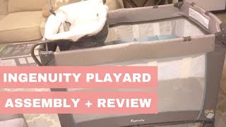 Ingenuity Smart and Simple Playard Assembly amp Review [upl. by Meldoh]