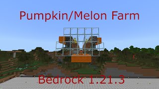 PumpkinMelon Farm Bedrock 1213 [upl. by Burgener]