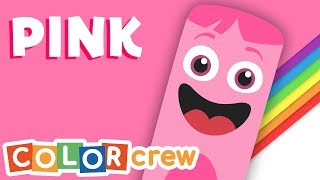 Toddler Learning Video Colors w The Color Crew  Pink  Drawing amp Coloring Pages for Kids [upl. by Tareyn618]