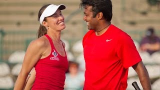 Leander Paes amp Martina Hingis 2014 WTT Finals Highlights [upl. by Noemad]