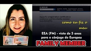 FAMILY MEMBER UK  WORKER Como eu fiz o meu [upl. by Assetniuq]