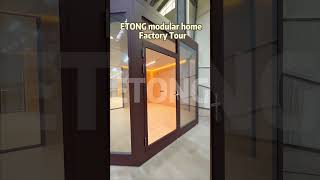 ETONG modular home factory tour etonghousetinyhome resorts capsule airbnb [upl. by Jobina]