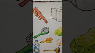 Bathroom items watercolorpainting [upl. by Yancy]