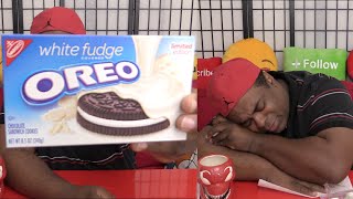 WHITE FUDGE OREO TASTE TEST [upl. by Eladnor]