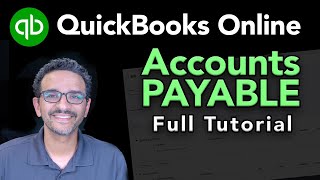 QuickBooks Online EnteringPaying Vendor Bills Accounts Payable [upl. by Ydnak]