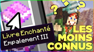 LES ENCHANTEMENTS LES MOINS CONNUS DANS MINECRAFT [upl. by Eleahcim]