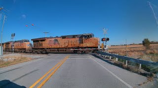 3 UP locomotives with 111 hopper cars on the Spine Line [upl. by Akilaz]