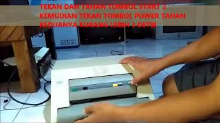 CARA RESET SETING PRINTER PASSBOOK IBM selftest print [upl. by Ynoep]