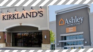 VISIT KIRKLAND’S and ASHLEY FURNITURE OUTLET WITH ME shopwithme [upl. by Erv]