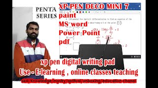 XPPEN Digital Writing Tablets for Online Tutoring amp ELearning in Microsoft OfficeAdobe PDFpaint [upl. by Doig]