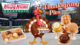 Krispy Kreme NEW Thanksgiving Pies Doughnut Collection Review  Pigeon Forge TN [upl. by Elatan]