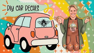 How To Make Car Decals With Cricut [upl. by Aletse]