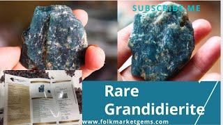 Natural Rare Grandidierite  Natural Gemstone  Madagascar [upl. by Kurth27]