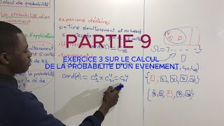 EXERCICE 3 SUR LE CALCUL DE LA PROBABILITE DUN EVENEMENT TERMINALE [upl. by Eemla]