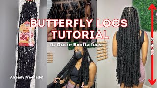 EASY Butterfly Locs Tutorial  Best Knotless Crochet Locs  ft Outre Bonita Locs 30quot [upl. by Eloken988]