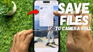 How to Save Photos from Files to Camera Roll [upl. by Ahseiyn994]