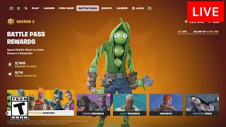 🔴 LIVE NEW FORTNITE SEASON 3 GAMEPLAY  NEW MAP BATTLE PASS TRAILER Fortnite Battle Royale [upl. by Clougher]